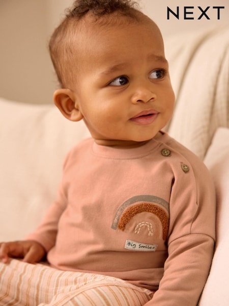 Marron rouille - Ensemble Bébé 100% coton Top et Leggings (0mths-2yrs) (528310) | € 8 - € 9