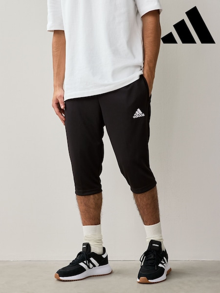 adidas Black Entrada 22 3/4 Bottoms Joggers (528357) | R$ 295