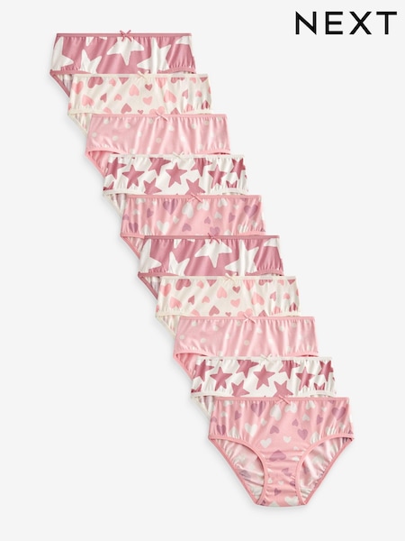Pink Briefs 10 Pack (1.5-16yrs) (528638) | $22 - $31
