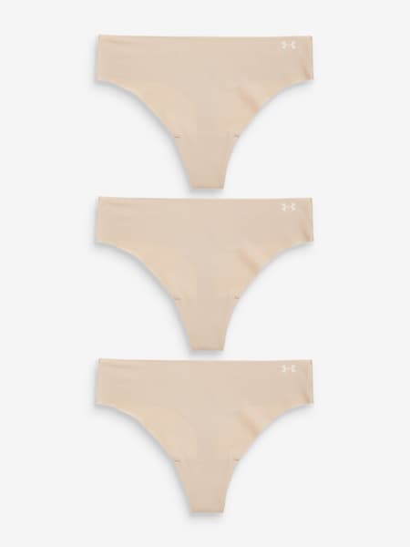 Under Armour Blush Pink No Show Pure Stretch Thongs 3 Pack (528798) | €40