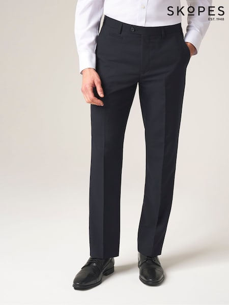 Skopes Dark Navy Blue Tailored Fit Madrid Suit: Trousers (528926) | 243 QAR