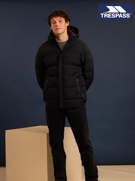 Trespass Habbton Padded Waterproof Black Jacket (528955) | €87