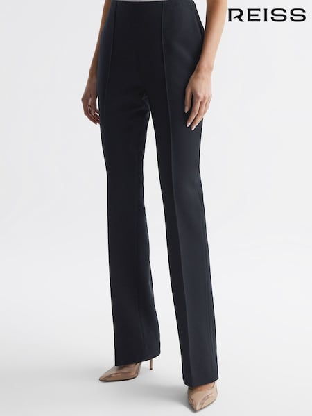 Reiss Navy Kali Wool Flared Suit Trousers (528959) | €285