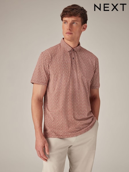 Orange Print Polo Shirt (529011) | €4