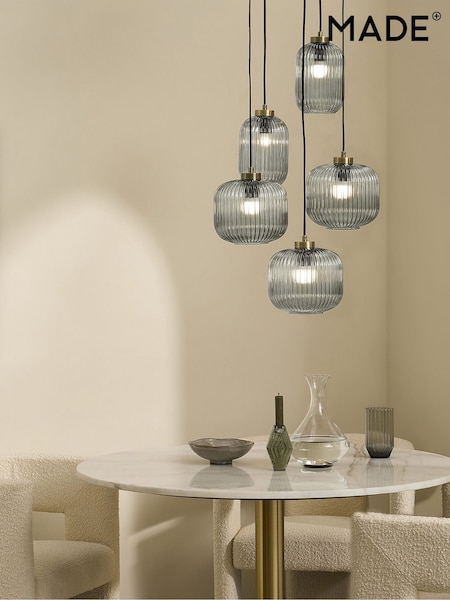 MADE.COM Grey Briz Ceiling Cluster Light (529114) | €397