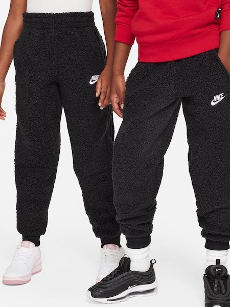 Nike Black Club Fleece Winterized Cosy Borg Joggers (529560) | €31
