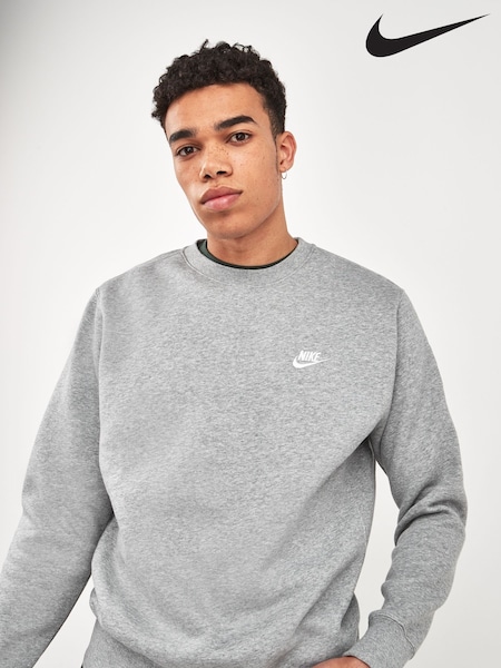 Nike Grey Club Crew Sweatshirt (530063) | €78