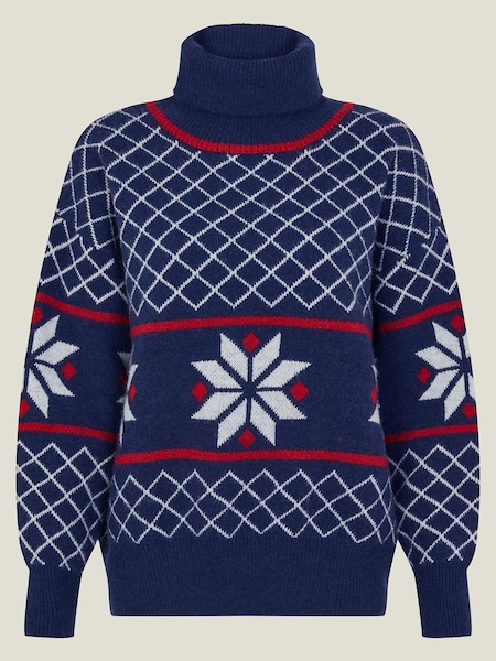Accessorize Grey Snowflake Knit Jumper (530183) | €32