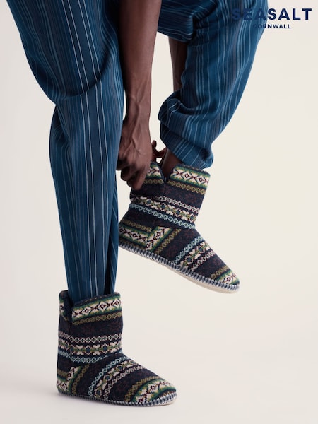 أزرق - Regular Seasalt Cornwall Northaway Slippers