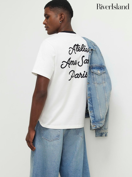 Belo - Regular River Island Regular Fit Ame Saint T-shirt