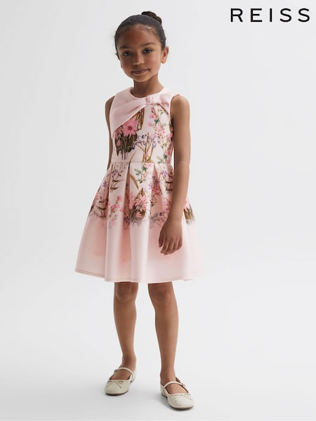 Reiss Multi Emily Senior Scuba Floral Printed Dress (531436) | € 84