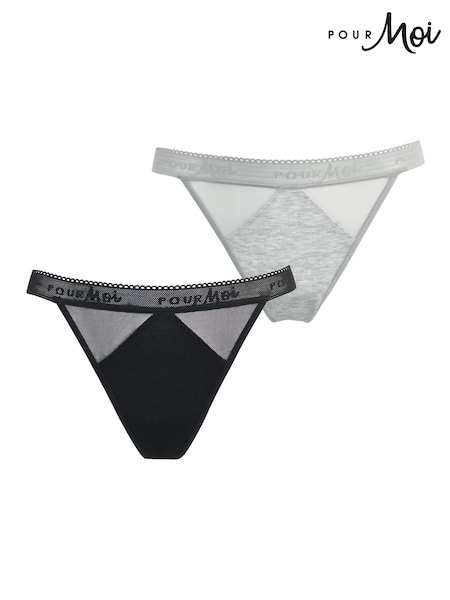 Pour Moi Modal and Mesh Knickers 2 Pack (531464) | ‏60‏₪