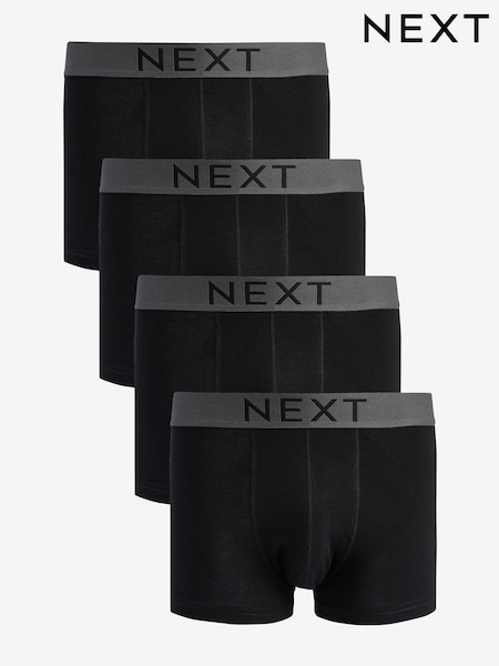 črna - Standardni kroj - Hipster 100% Cotton Boxers 4 Pack (531781) | € 21