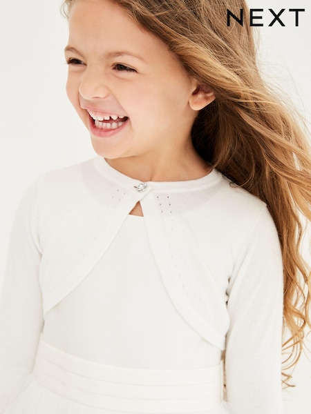 Ecru Occasion Shrug Cardigan (3mths-16yrs) (532020) | €14 - €24