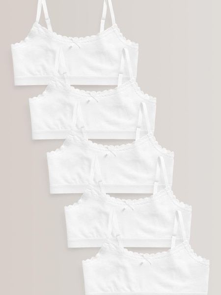Белый - 5 Pack White Crop Tops (5-16yrs) (532177) | €10 - €14