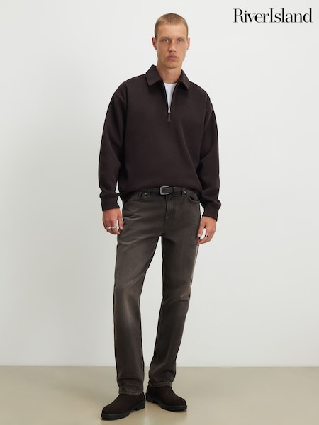 Қоңыр - Regular River Island Straight Fit Jeans