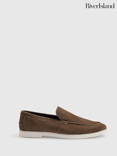 Brown - Regular River Island Deconstructed Loafers