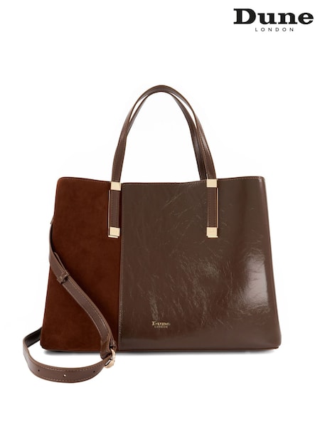 Brown - Dune London Dorry P Tote Bag