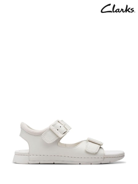 Clarks White Kids Baha Beach Sandals (533149) | €24