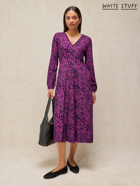 Purple - White Stuff Megan Midi Dress