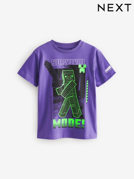 Vijolična - 100% Cotton Licensed Minecraft T-Shirt (4-16yrs) (533963) | € 11 - € 14