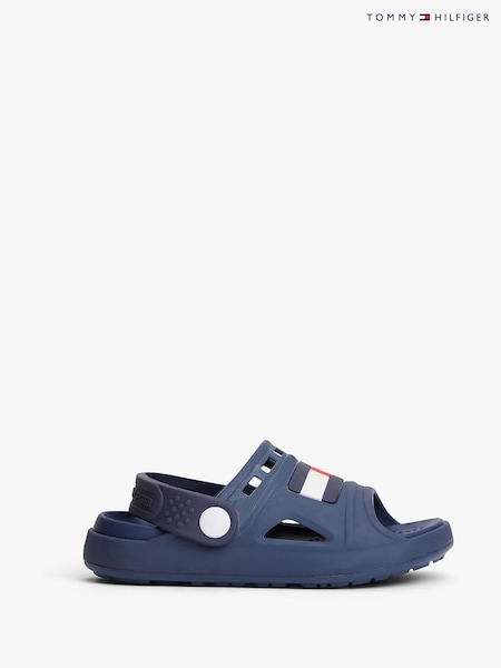 Көк - Tommy Hilfiger жайлылық сандалдары