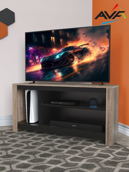 Avf Calibre Oak Effect Alto Tv Stand With Vertical Storage