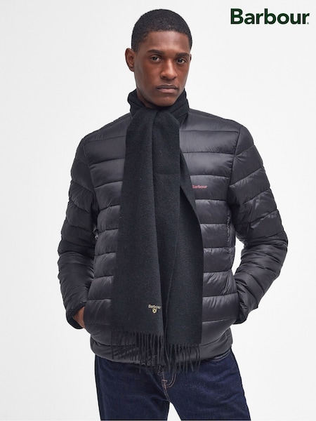 Barbour® Black Plain Lambswool Scarf (534176) | €25
