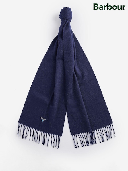 Barbour® Navy Plain Lambswool Scarf (534196) | €52