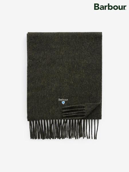 Barbour® Green Plain Lambswool Scarf (534230) | €26