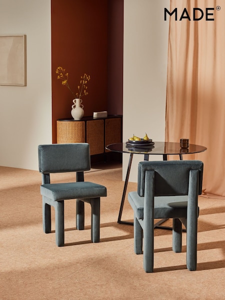 MADE.COM Set of 2 Grey Savea Dining Chairs (534488) | €240