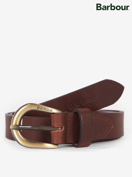 Barbour® Brown Allanton Thin Leather Belt (534767) | €38