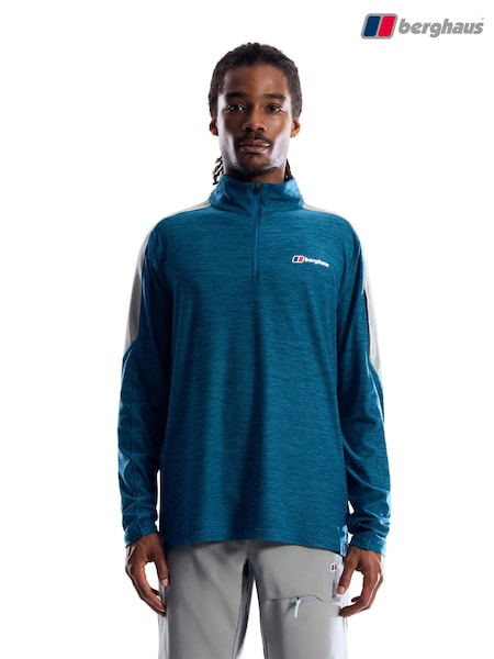 Navy - Regular Berghaus Farndale Long Sleeve Tech T-shirt