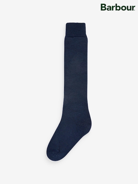 Barbour® Navy Long Wellington Wool Blend Knee Socks (534803) | €12.50