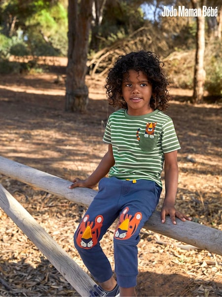 JoJo Maman Bébé Khaki Tiger Pocket T-Shirt (535618) | €26