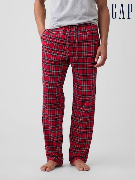 Rot - Regular Relaxed Flannel Pyjama Bottoms