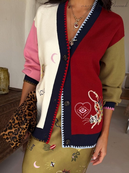 Red - Never Fully Dressed Mystical Martha Cardigan