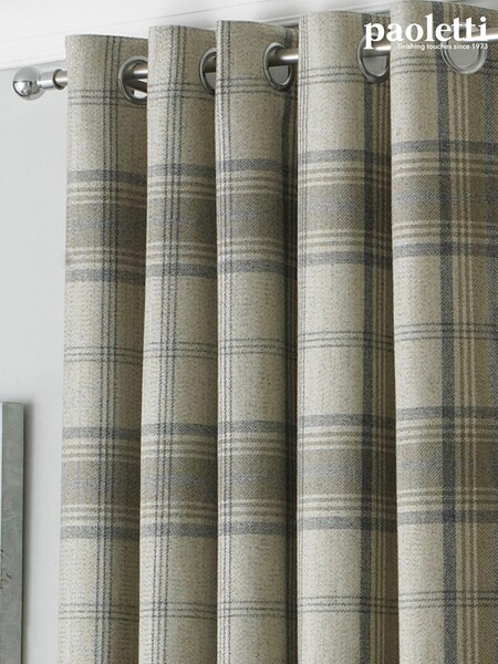 Riva Paoletti Aviemore Tartan Faux Wool Eyelet Curtains (536422) | NT$2,710 - NT$7,000