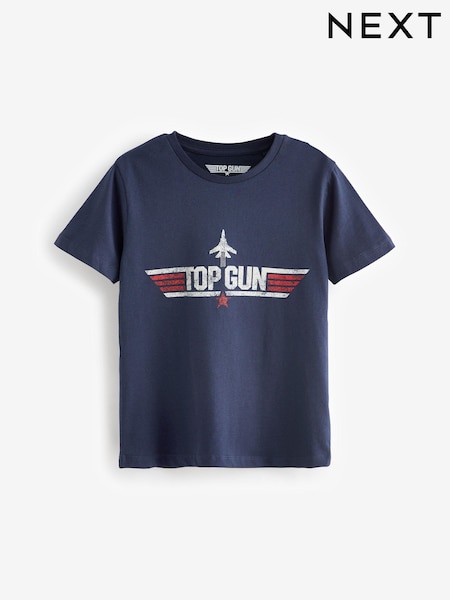 Mornarsko modra - 100% Cotton Top Gun Licensed Short Sleeve T-Shirt (3-16yrs) (536817) | € 12 - € 15