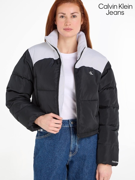 Calvin Klein Jeans Non Down Cropped Puffer Black Coat (538380) | €72