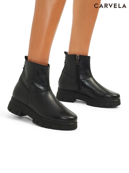 Carvela Comfort Black Run Chelsea 2 Boots (538485) | R$ 1.670