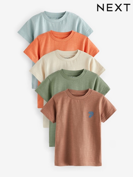 Neutral 100% Cotton Short Sleeve T-Shirts 5 Pack (3mths-7yrs) (539007) | € 11 - € 14