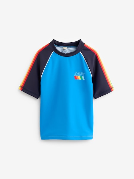 Little Bird by Jools Oliver Short Sleeve Blue Swim Rash Vest (539012) | 50 LEI - 66 LEI