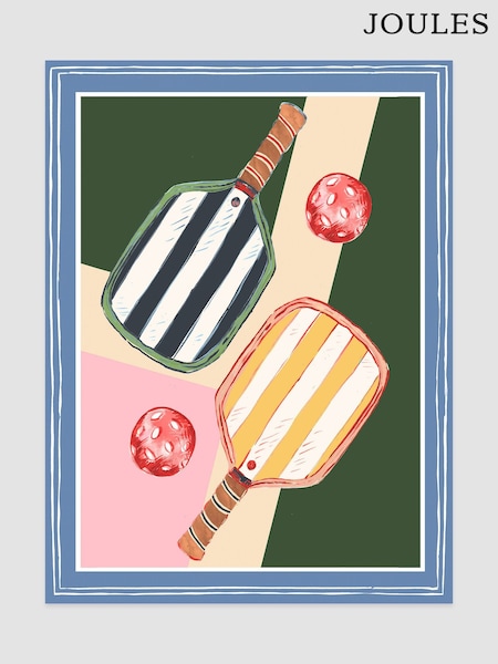 Joules Courtside Collective Wood Mounted Framed Print Wall Art