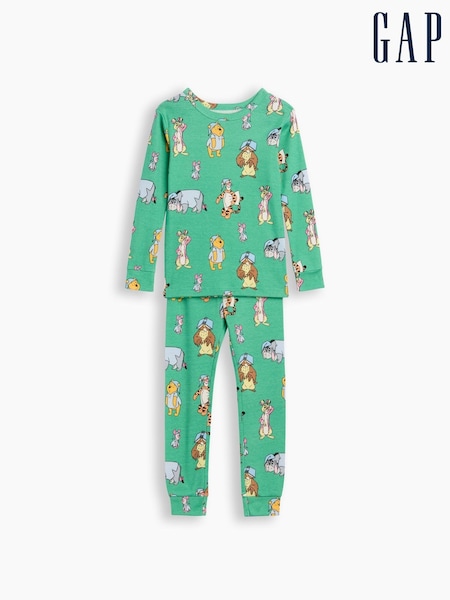 Green - Gap Disney Winnie The Pooh Print Pyjamas Set (6mths-5yrs)