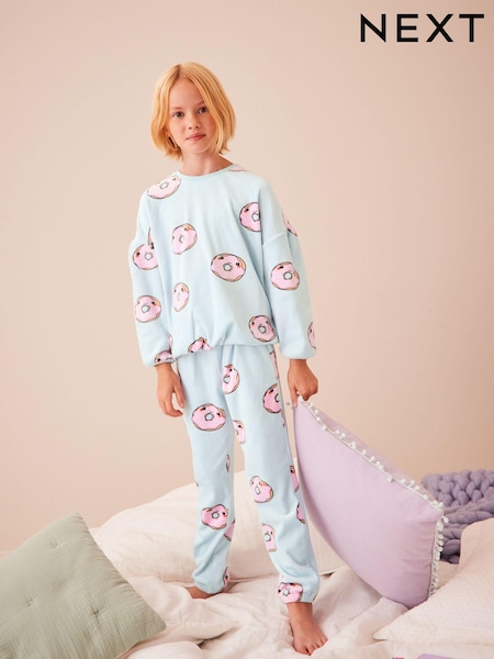 Blue Doughnut Cosy Fleece Pyjamas (9mths-16yrs) (541436) | €10 - €13