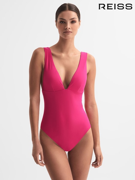 Reiss Pink Luna Italian Fabric Swimsuit (541769) | €43