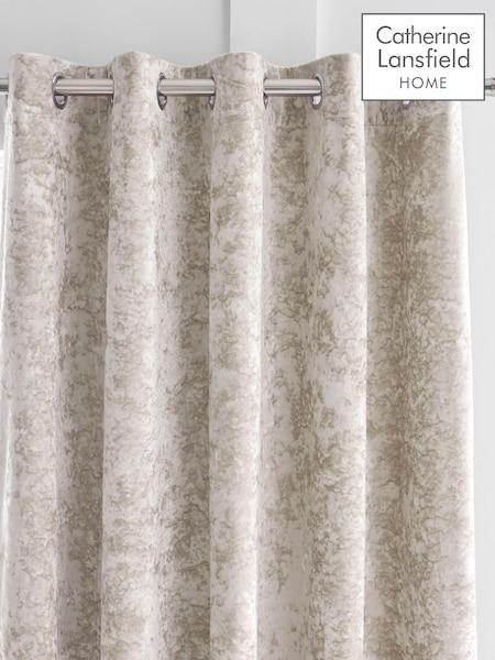 Catherine Lansfield Crushed Velvet Eyelet Curtains (541900) | ‏236‏₪ - ‏392‏₪