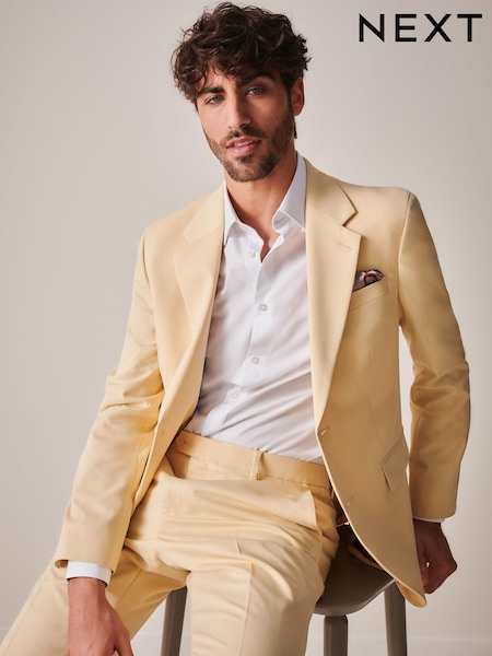 Yellow Slim Fit Motionflex Stretch Suit Jacket (542041) | €43