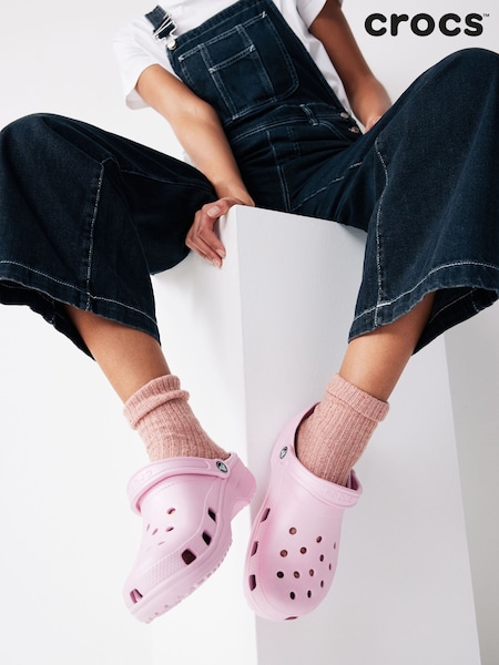 Crocs Pale Pink Adults Classic Clogs (542213) | AED131